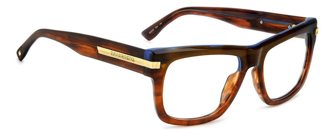 Translation missing: es.seo.product.type.gafas-graduadas dsquared2 d2 0163 ex4 marron rectangular masculino talla 54mm - Translation missing: es.seo.product.alt.imagen-secundaria
