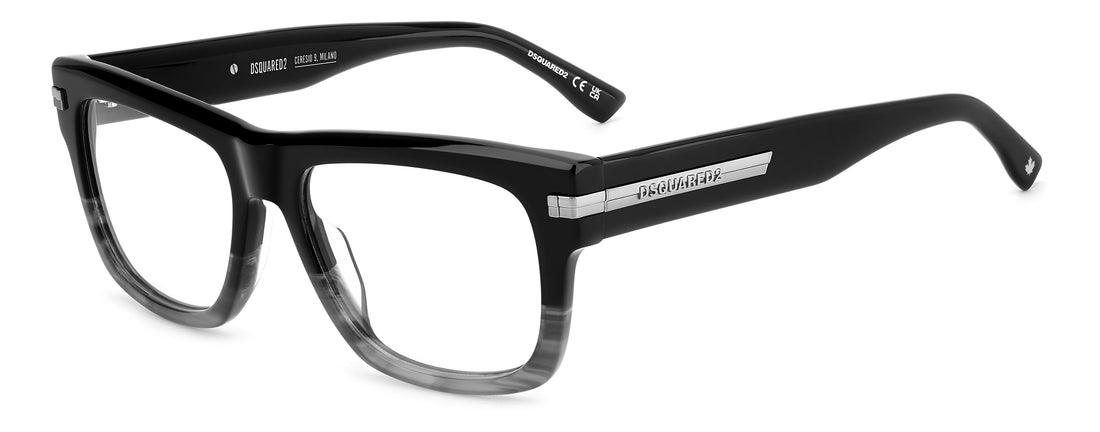 Translation missing: es.seo.product.type.gafas-graduadas dsquared2 d2 0163 xow negro rectangular masculino talla 54mm - Translation missing: es.seo.product.alt.imagen-principal