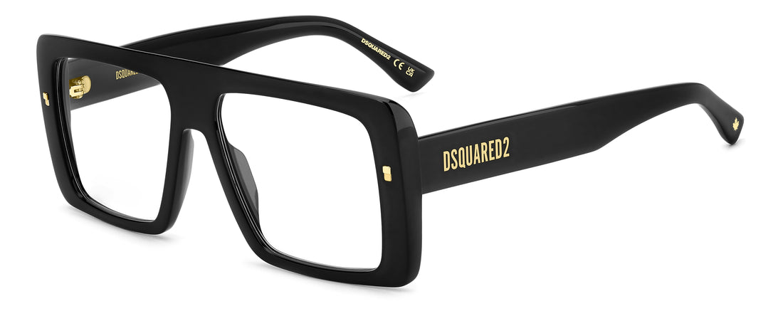 Translation missing: es.seo.product.type.gafas-graduadas dsquared2 d2 0166 807 negro rectangular masculino talla 56mm - Translation missing: es.seo.product.alt.imagen-principal