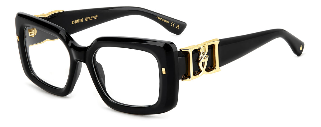 Translation missing: es.seo.product.type.gafas-graduadas dsquared2 d2 0171 807 negro rectangular femenino talla 54mm - Translation missing: es.seo.product.alt.imagen-principal