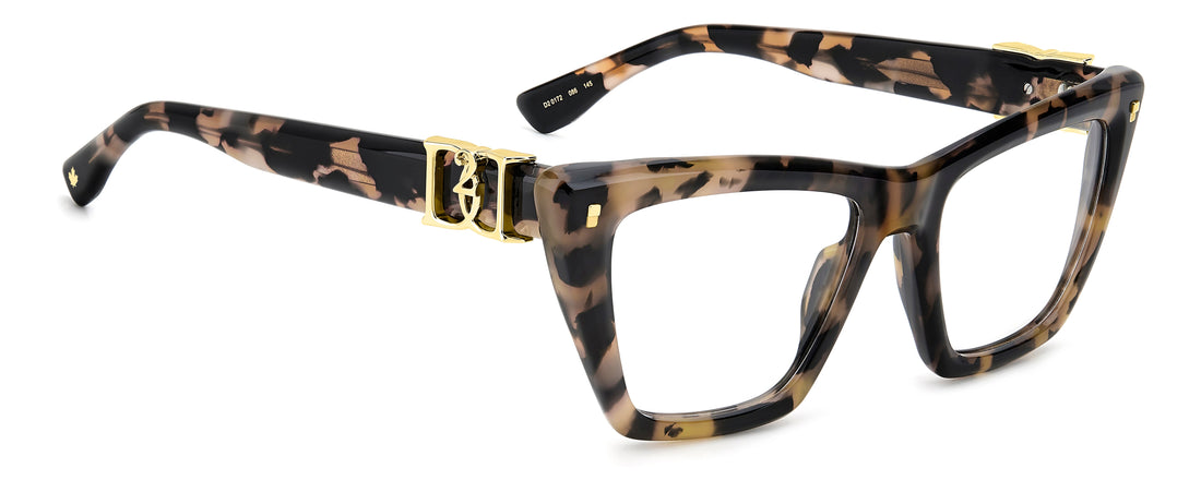 Translation missing: es.seo.product.type.gafas-graduadas dsquared2 d2 0172 086 havana rectangular femenino talla 53mm - Translation missing: es.seo.product.alt.imagen-secundaria