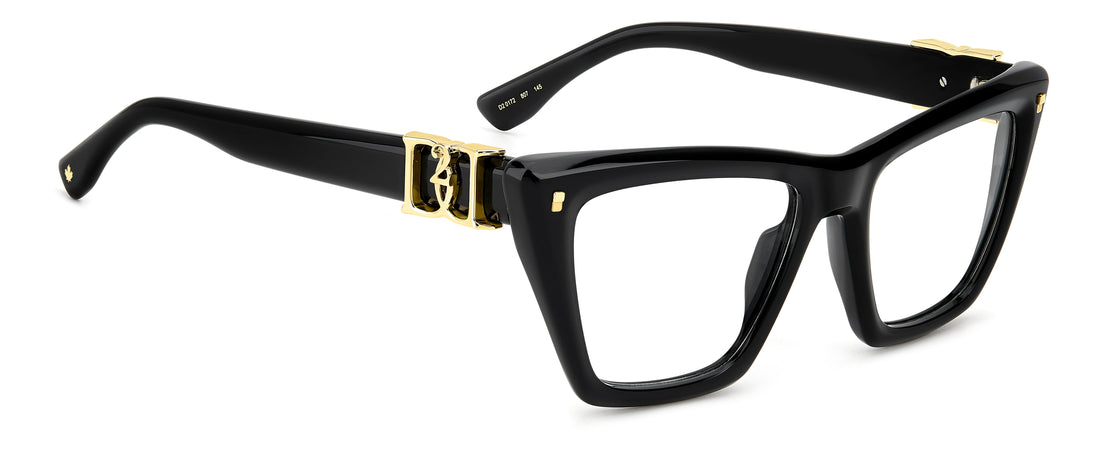 Translation missing: es.seo.product.type.gafas-graduadas dsquared2 d2 0172 807 negro rectangular femenino talla 53mm - Translation missing: es.seo.product.alt.imagen-secundaria