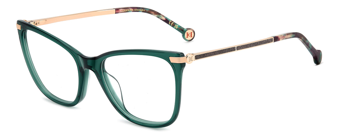 Translation missing: es.seo.product.type.gafas-graduadas carolina herrera her 0287/g 1ed verde rectangular femenino talla 55mm - Translation missing: es.seo.product.alt.imagen-principal