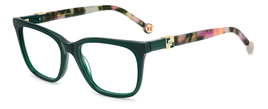 Translation missing: es.seo.product.type.gafas-graduadas carolina herrera her 0300 1ed verde rectangular femenino talla 53mm - Translation missing: es.seo.product.alt.imagen-principal