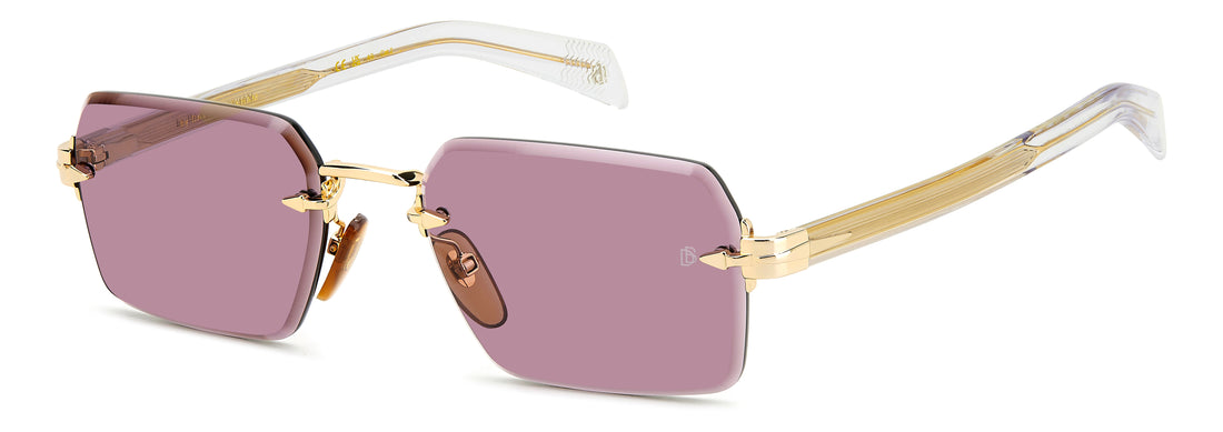 Translation missing: es.seo.product.type.gafas-de-sol david beckham db 7109/s loj 4s dorado rectangular masculino talla 56mm - Translation missing: es.seo.product.alt.imagen-principal