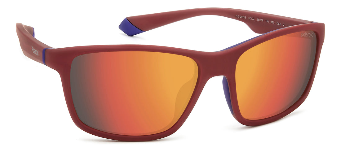 Translation missing: es.seo.product.type.gafas-de-sol polaroid pld 2153/s 0z3 oz rojo rectangular masculino talla 58mm - Translation missing: es.seo.product.alt.imagen-secundaria
