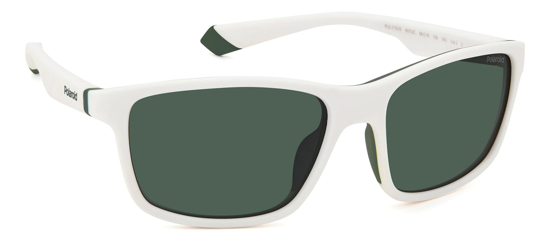 Translation missing: es.seo.product.type.gafas-de-sol polaroid pld 2153/s 6ht uc blanco rectangular masculino talla 58mm - Translation missing: es.seo.product.alt.imagen-secundaria