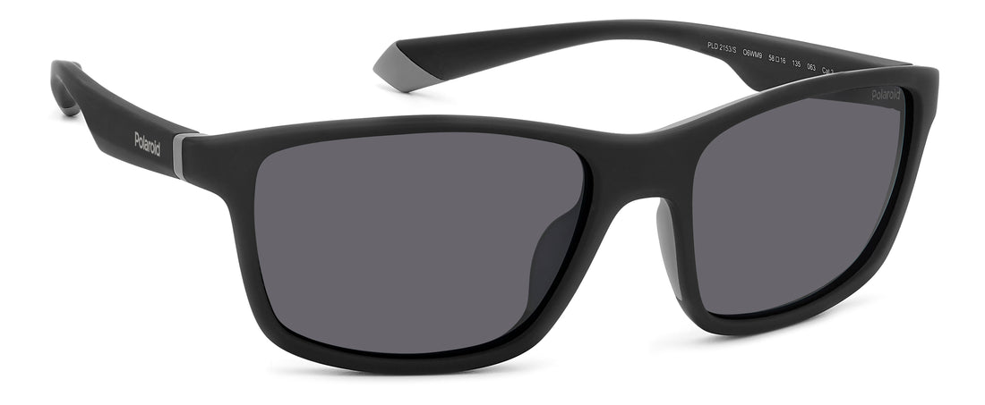 Translation missing: es.seo.product.type.gafas-de-sol polaroid pld 2153/s o6w m9 negro rectangular masculino talla 58mm - Translation missing: es.seo.product.alt.imagen-secundaria