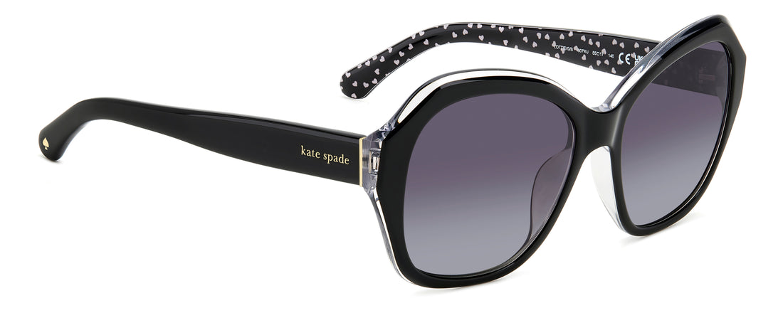 Translation missing: es.seo.product.type.gafas-de-sol kate spade lottie/g/s 807 wj negro femenino talla 55mm - Translation missing: es.seo.product.alt.imagen-secundaria