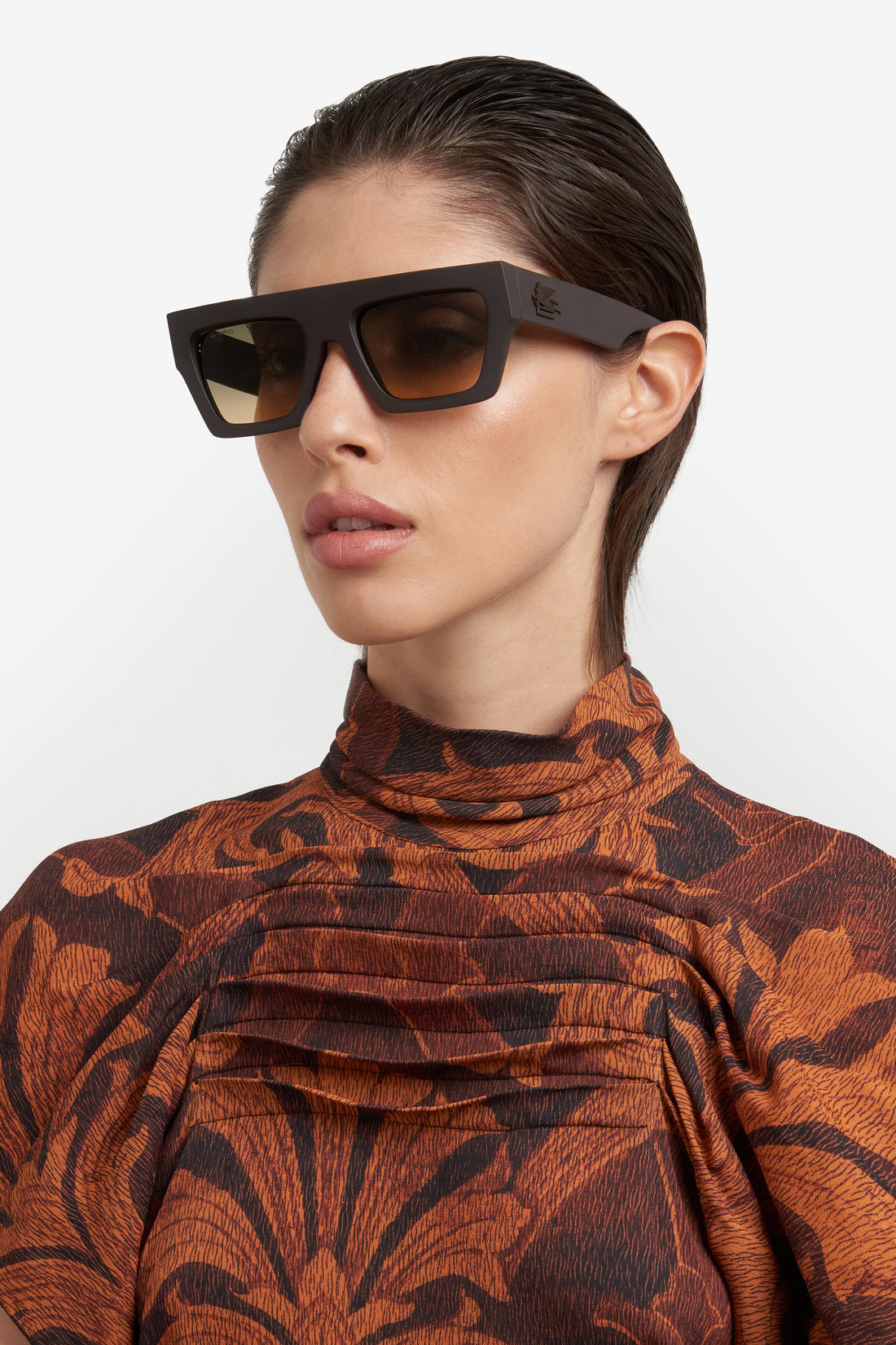 Translation missing: es.seo.product.type.gafas-de-sol etro 0049/g/s yz4 ga brown rectangular flat top unisex talla 55mm - Translation missing: es.seo.product.alt.imagen-secundaria