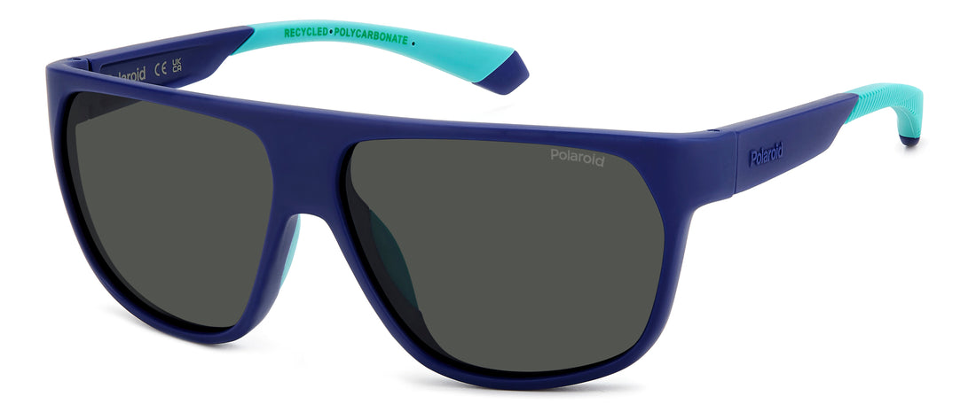 Translation missing: es.seo.product.type.gafas-de-sol polaroid pld 7053/s fll m9 azul rectangular flat top masculino talla 60mm - Translation missing: es.seo.product.alt.imagen-principal