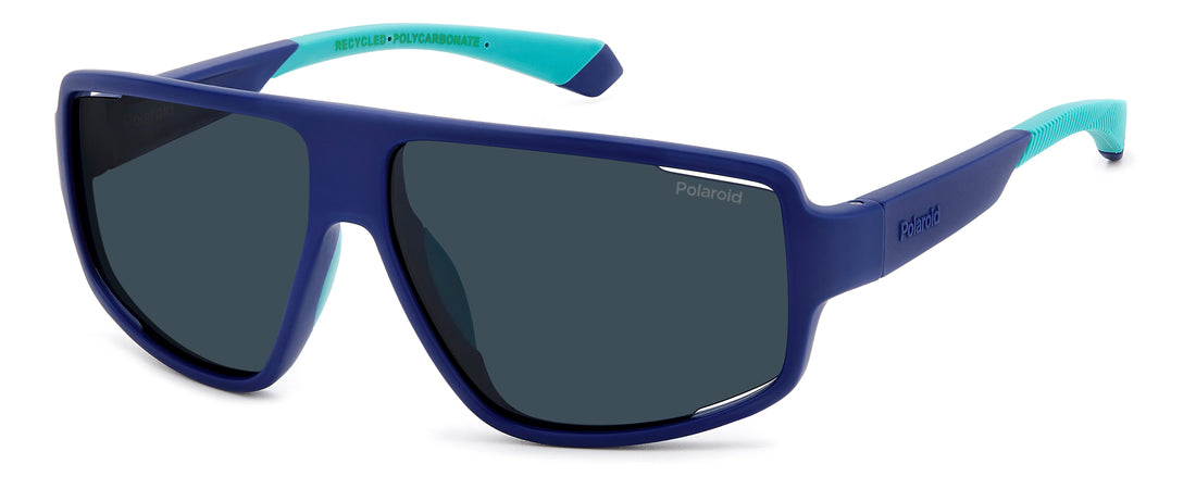 Translation missing: es.seo.product.type.gafas-de-sol polaroid pld 7054/s fll c3 azul rectangular masculino talla 61mm - Translation missing: es.seo.product.alt.imagen-principal