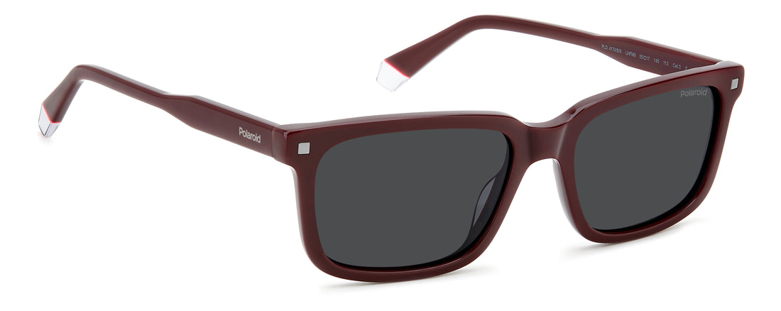 Translation missing: es.seo.product.type.gafas-de-sol polaroid pld 4174/s/x lhf m9 burdeos rectangular masculino talla 55mm - Translation missing: es.seo.product.alt.imagen-secundaria