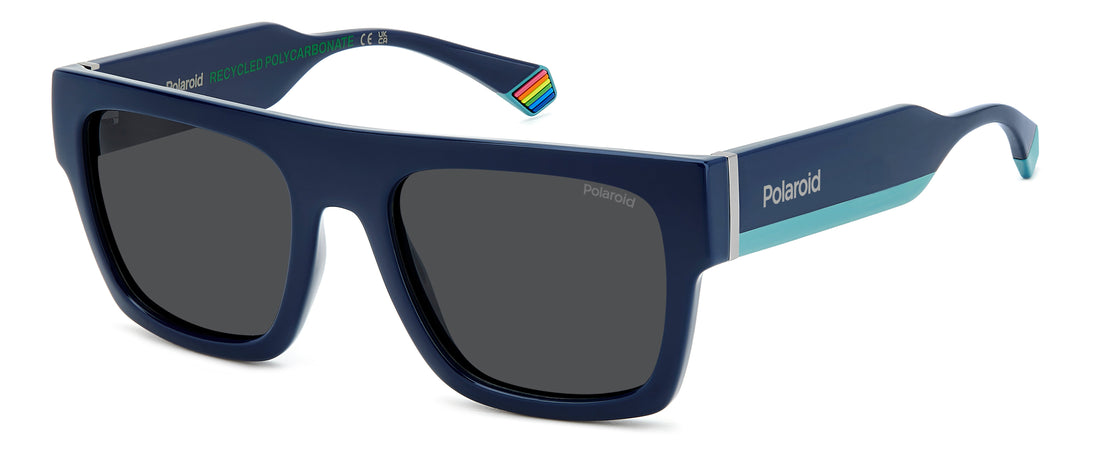 Translation missing: es.seo.product.type.gafas-de-sol polaroid pld 6224/s/x pjp m9 azul rectangular flat top unisex talla 54mm - Translation missing: es.seo.product.alt.imagen-principal