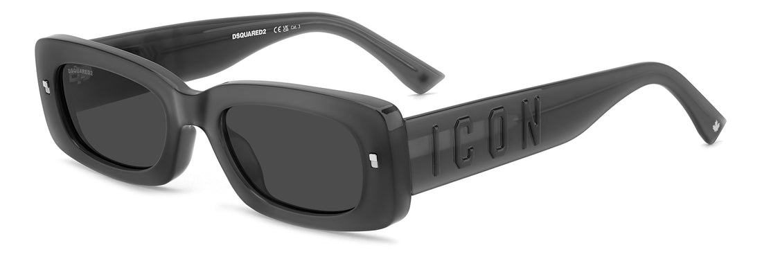 Translation missing: es.seo.product.type.gafas-de-sol dsquared2 icon 0020/s kb7 ir gris rectangular unisex talla 52mm - Translation missing: es.seo.product.alt.imagen-principal
