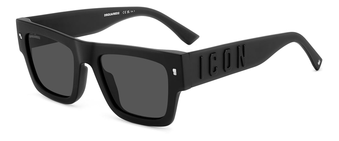 Translation missing: es.seo.product.type.gafas-de-sol dsquared2 icon 0021/s 003 ir negro rectangular unisex talla 52mm - Translation missing: es.seo.product.alt.imagen-principal