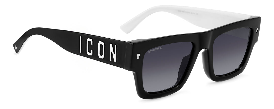 Translation missing: es.seo.product.type.gafas-de-sol dsquared2 icon 0021/s 807 9o negro rectangular unisex talla 52mm - Translation missing: es.seo.product.alt.imagen-secundaria