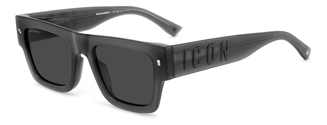 Translation missing: es.seo.product.type.gafas-de-sol dsquared2 icon 0021/s kb7 ir gris rectangular unisex talla 52mm - Translation missing: es.seo.product.alt.imagen-principal