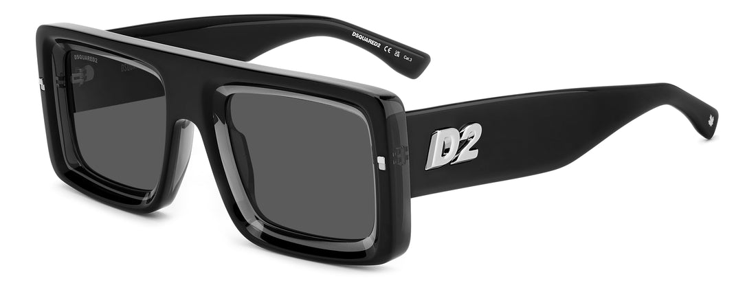 Translation missing: es.seo.product.type.gafas-de-sol dsquared2 d2 0141/s 08a ir negro rectangular flat top masculino talla 53mm - Translation missing: es.seo.product.alt.imagen-principal