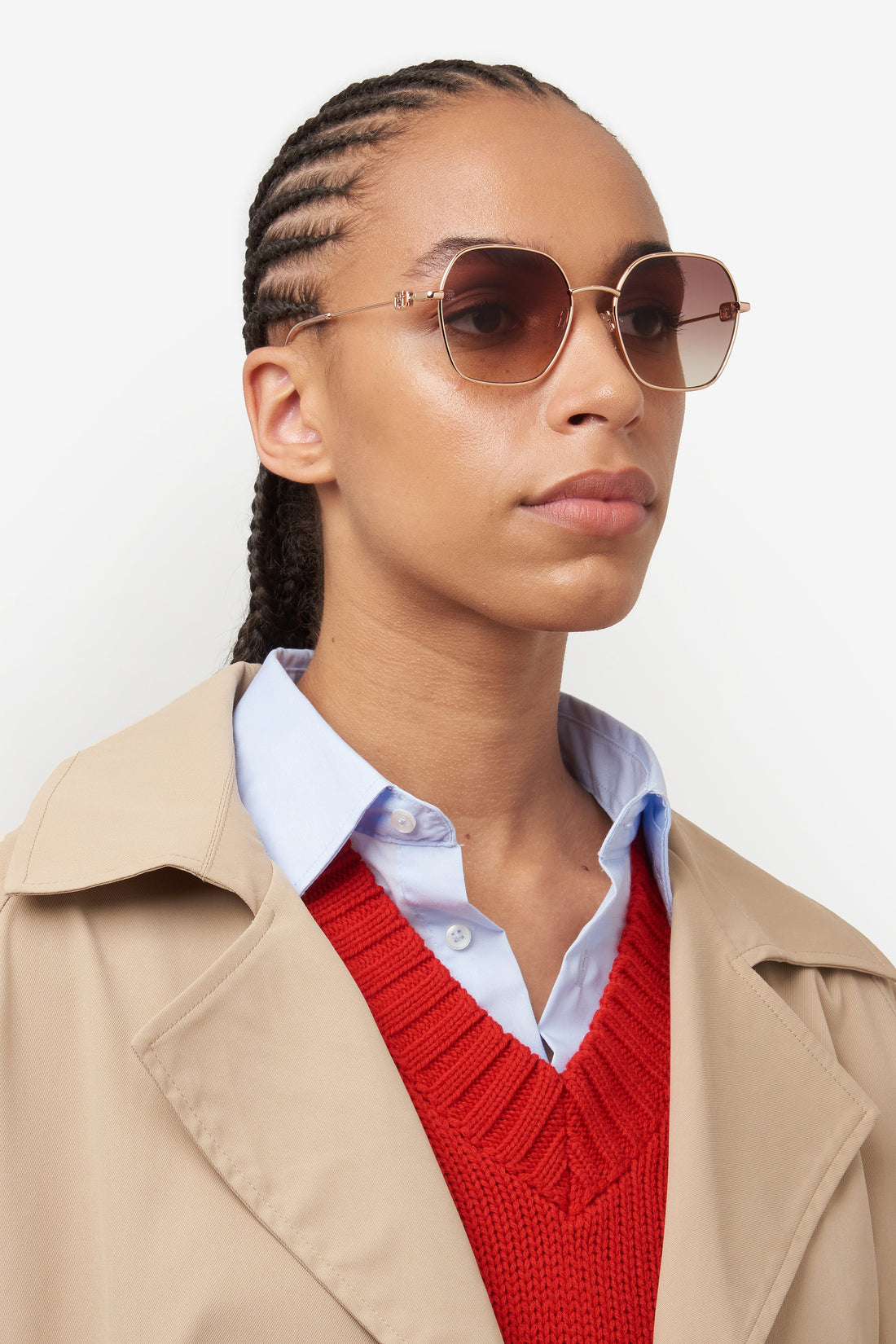 Translation missing: es.seo.product.type.gafas-de-sol tommy hilfiger th 2150/s 84e ha dorado square femenino talla 55mm - Translation missing: es.seo.product.alt.imagen-secundaria
