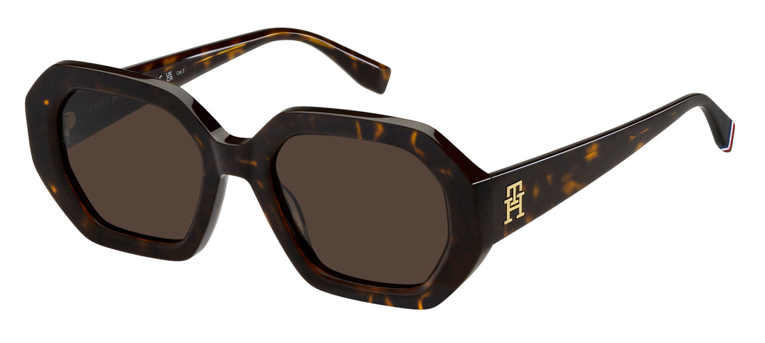 Translation missing: es.seo.product.type.gafas-de-sol tommy hilfiger th 2155/s 086 70 havana rectangular geometrical femenino talla 52mm - Translation missing: es.seo.product.alt.imagen-principal