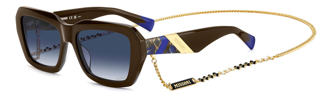 Translation missing: es.seo.product.type.gafas-de-sol missoni mis 0193/g/s 09q 08 brown rectangular femenino talla 55mm - Translation missing: es.seo.product.alt.imagen-principal
