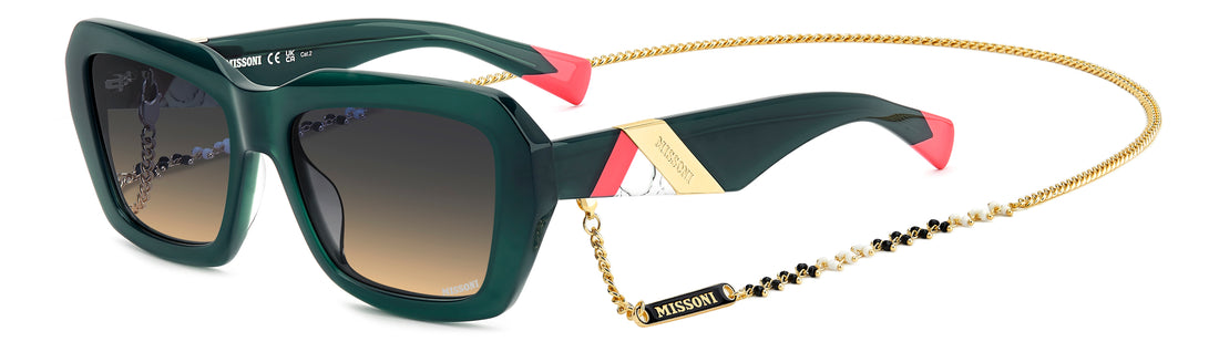 Translation missing: es.seo.product.type.gafas-de-sol missoni mis 0193/g/s 1ed i4 verde rectangular femenino talla 55mm - Translation missing: es.seo.product.alt.imagen-principal