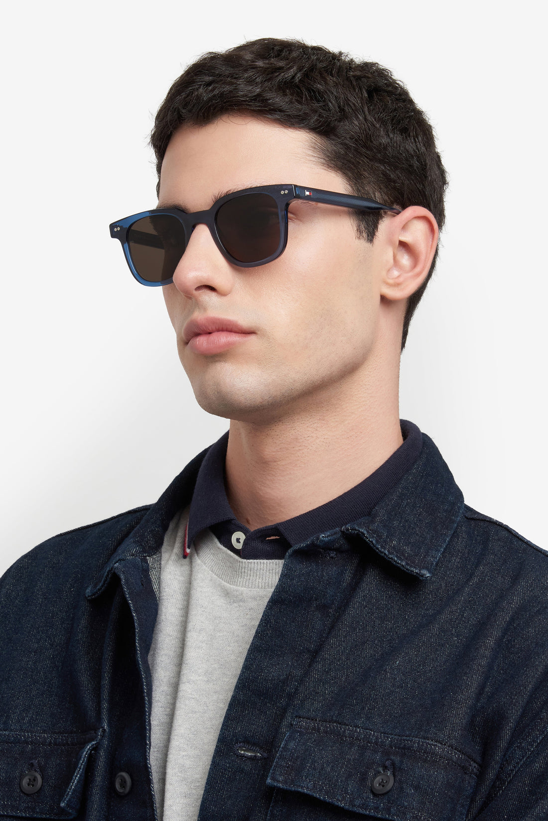Translation missing: es.seo.product.type.gafas-de-sol tommy hilfiger th 2126/s pjp 70 azul rectangular masculino talla 48mm - Translation missing: es.seo.product.alt.imagen-secundaria