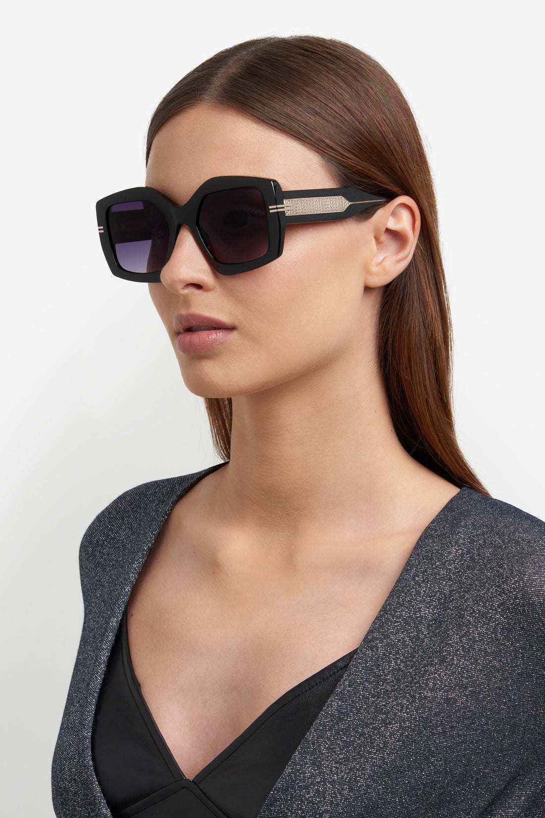 Translation missing: es.seo.product.type.gafas-de-sol marc jacobs mj 1109/s 7c5 9o negro rectangular geometrical femenino talla 53mm - Translation missing: es.seo.product.alt.imagen-secundaria