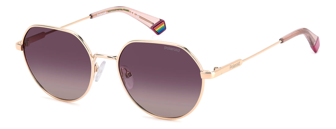 Translation missing: es.seo.product.type.gafas-de-sol polaroid pld 6236/s/x s9e jr dorado round unisex talla 54mm - Translation missing: es.seo.product.alt.imagen-principal