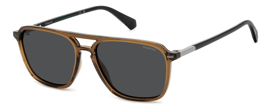 Translation missing: es.seo.product.type.gafas-de-sol polaroid pld 4182/s/x 09q m9 marron rectangular masculino talla 57mm - Translation missing: es.seo.product.alt.imagen-principal