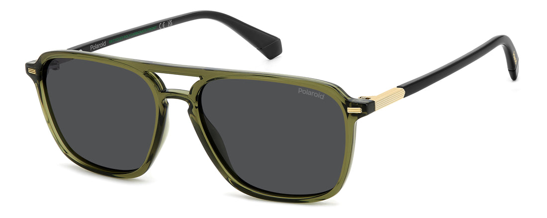 Translation missing: es.seo.product.type.gafas-de-sol polaroid pld 4182/s/x 4c3 m9 verde rectangular masculino talla 57mm - Translation missing: es.seo.product.alt.imagen-principal