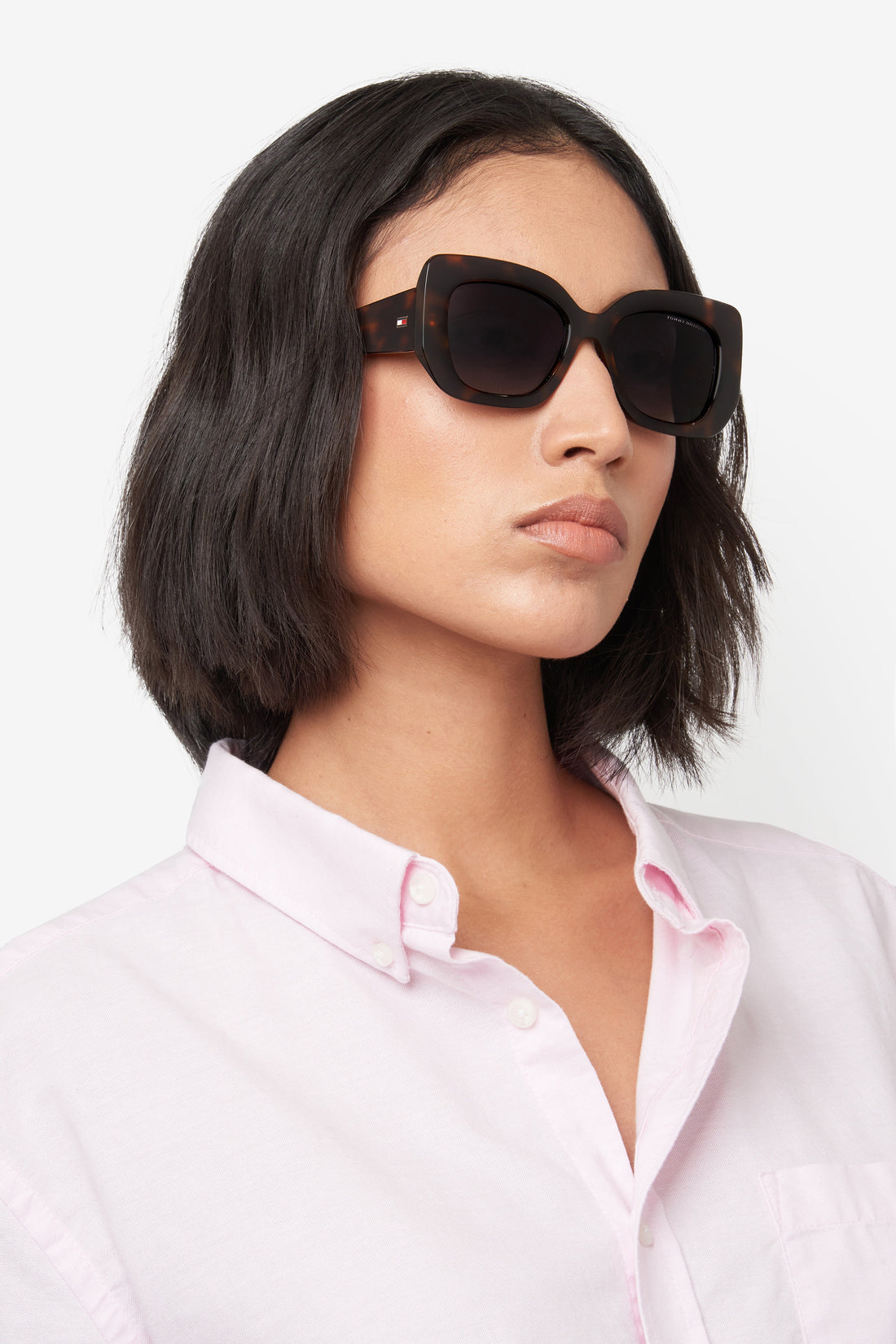 Translation missing: es.seo.product.type.gafas-de-sol tommy hilfiger th 2224/s 086 9o havana rectangular femenino talla 52mm - Translation missing: es.seo.product.alt.imagen-secundaria