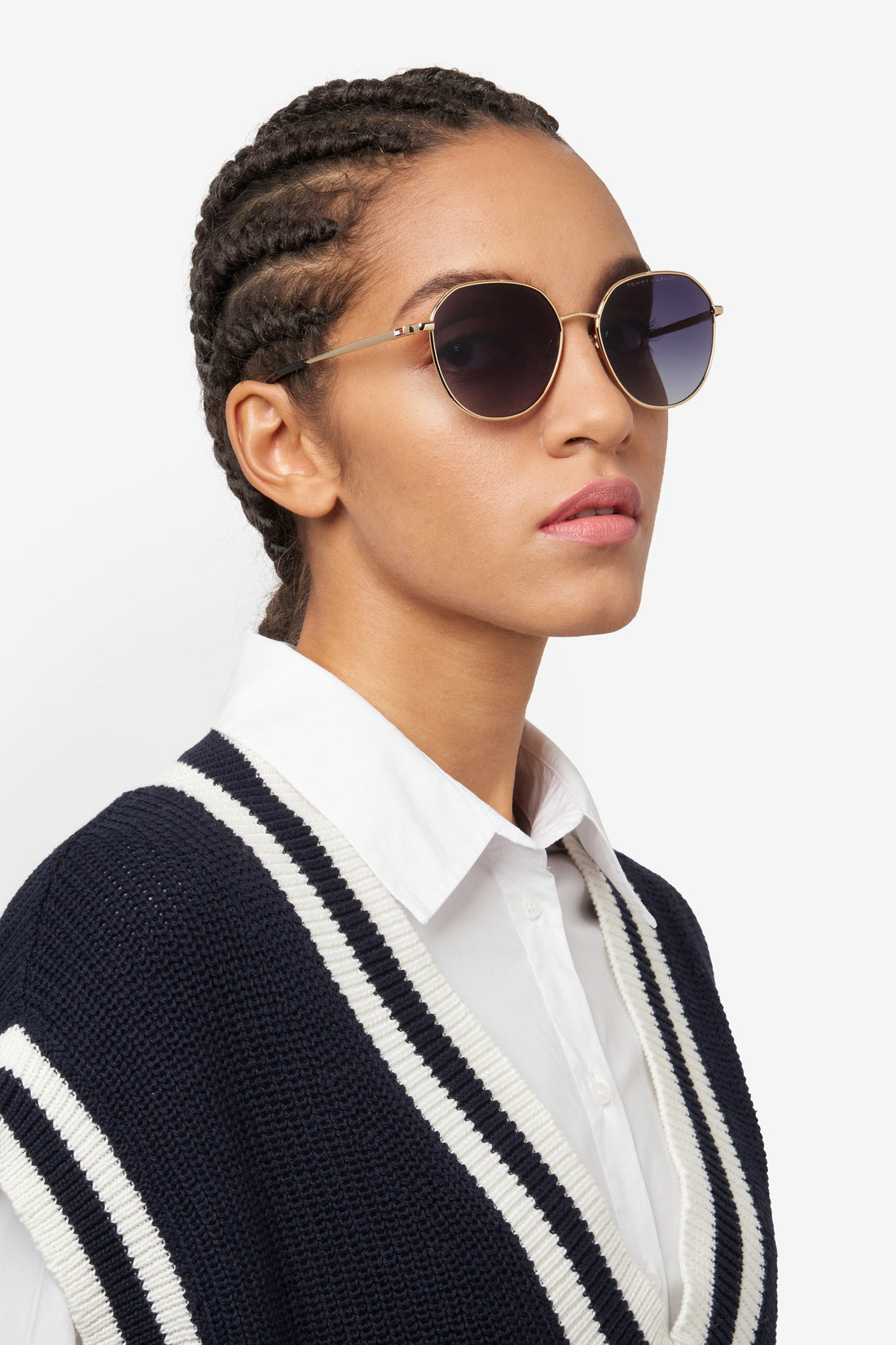 Translation missing: es.seo.product.type.gafas-de-sol tommy hilfiger th 2218/s j5g 9o dorado pantos femenino talla 57mm - Translation missing: es.seo.product.alt.imagen-secundaria