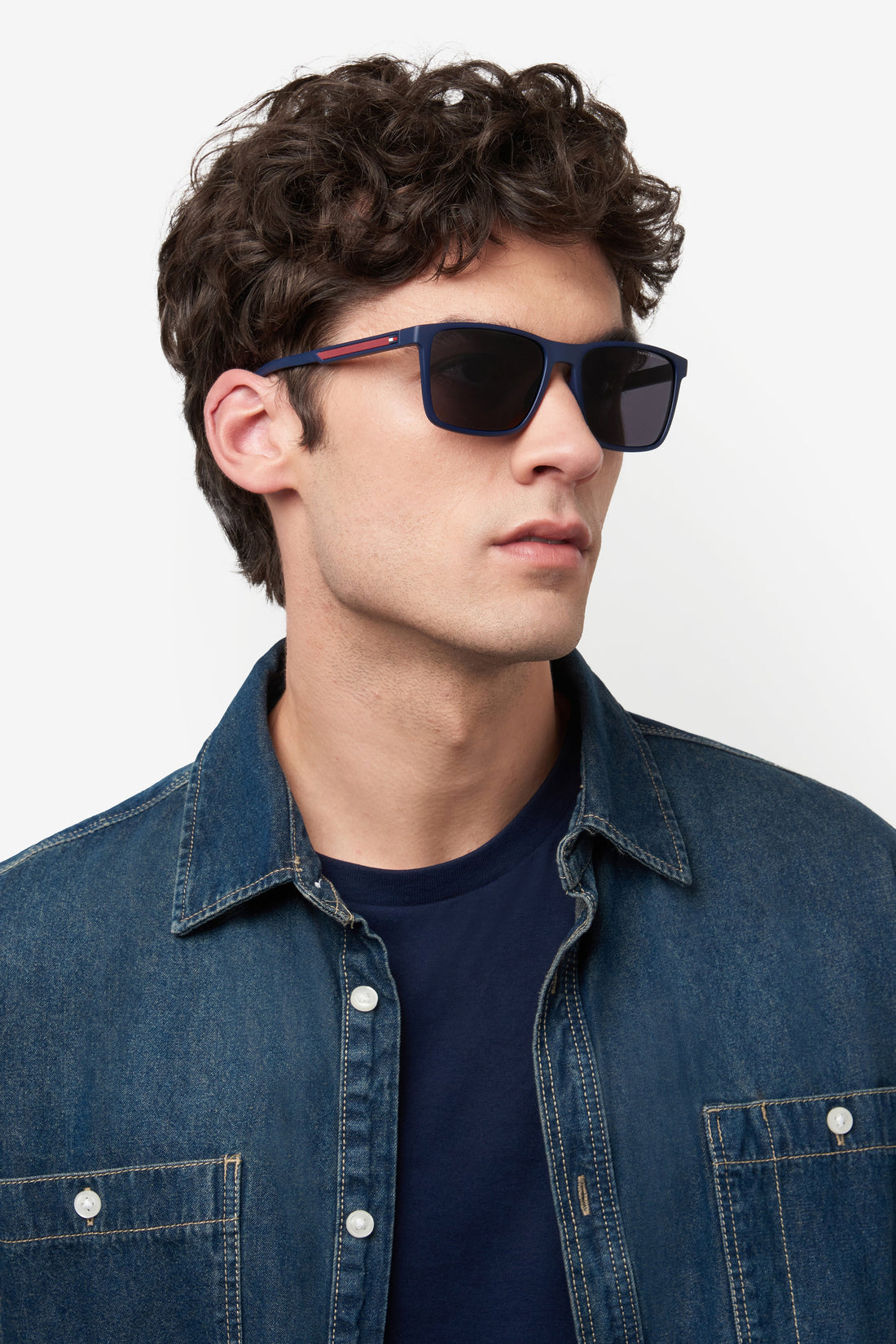 Translation missing: es.seo.product.type.gafas-de-sol tommy hilfiger th 2201/s 8ru ir azul rectangular masculino talla 56mm - Translation missing: es.seo.product.alt.imagen-secundaria
