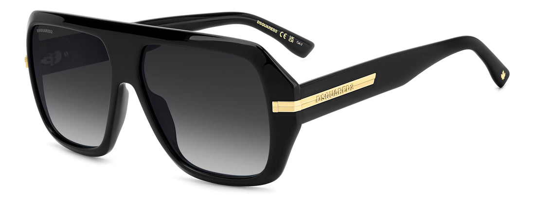 Translation missing: es.seo.product.type.gafas-de-sol dsquared2 d2 0160/s 807 9o negro rectangular masculino talla 59mm - Translation missing: es.seo.product.alt.imagen-principal