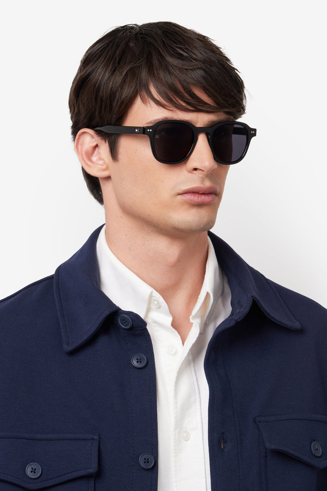 Translation missing: es.seo.product.type.gafas-de-sol tommy hilfiger th 2185/s 807 ir negro rectangular masculino talla 49mm - Translation missing: es.seo.product.alt.imagen-secundaria