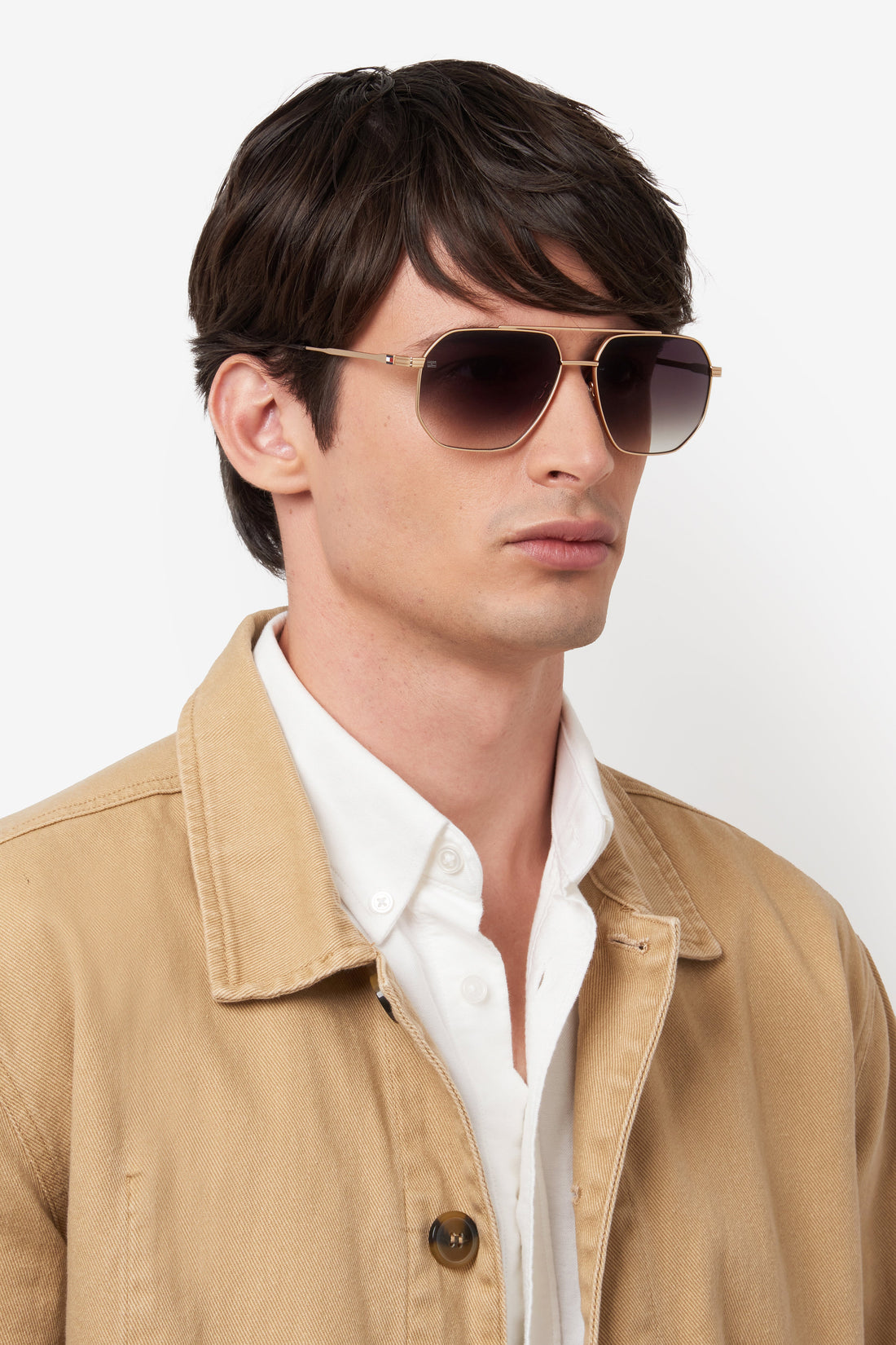 Translation missing: es.seo.product.type.gafas-de-sol tommy hilfiger th 2191/s aoz 9k dorado rectangular masculino talla 60mm - Translation missing: es.seo.product.alt.imagen-secundaria