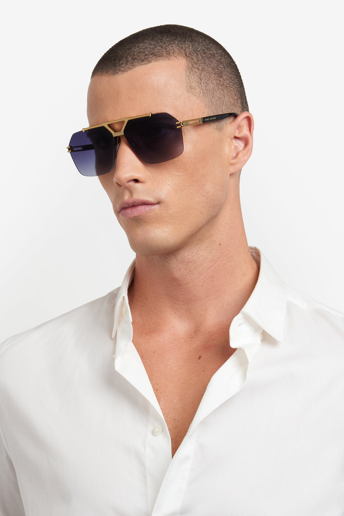 Translation missing: es.seo.product.type.gafas-de-sol marc jacobs marc 837/s j5g 9o dorado rectangular masculino talla 63mm - Translation missing: es.seo.product.alt.imagen-secundaria
