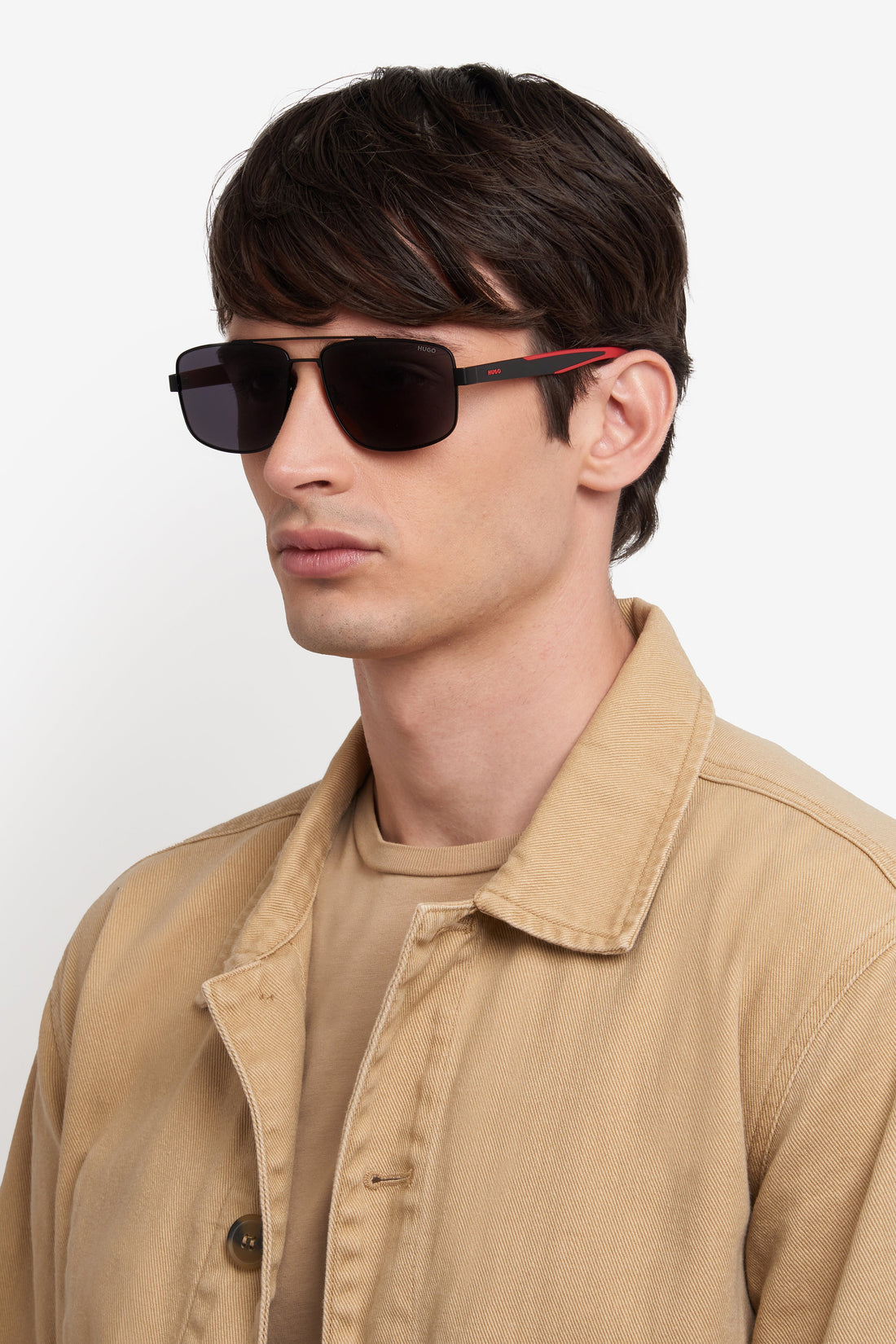 Translation missing: es.seo.product.type.gafas-de-sol hugo hg 1338/s 003 ir negro rectangular masculino talla 59mm - Translation missing: es.seo.product.alt.imagen-secundaria