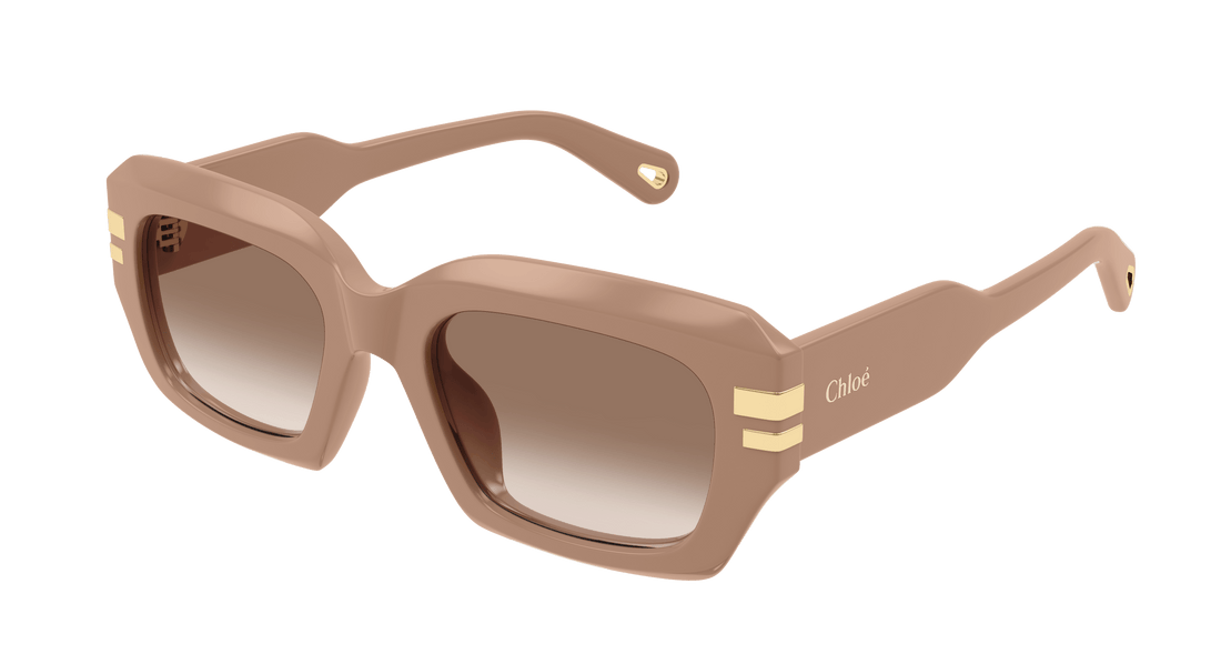 Translation missing: es.seo.product.type.gafas-de-sol chloé ch0256s 005 beige rectangular / squared femenino talla 53mm - Translation missing: es.seo.product.alt.imagen-principal