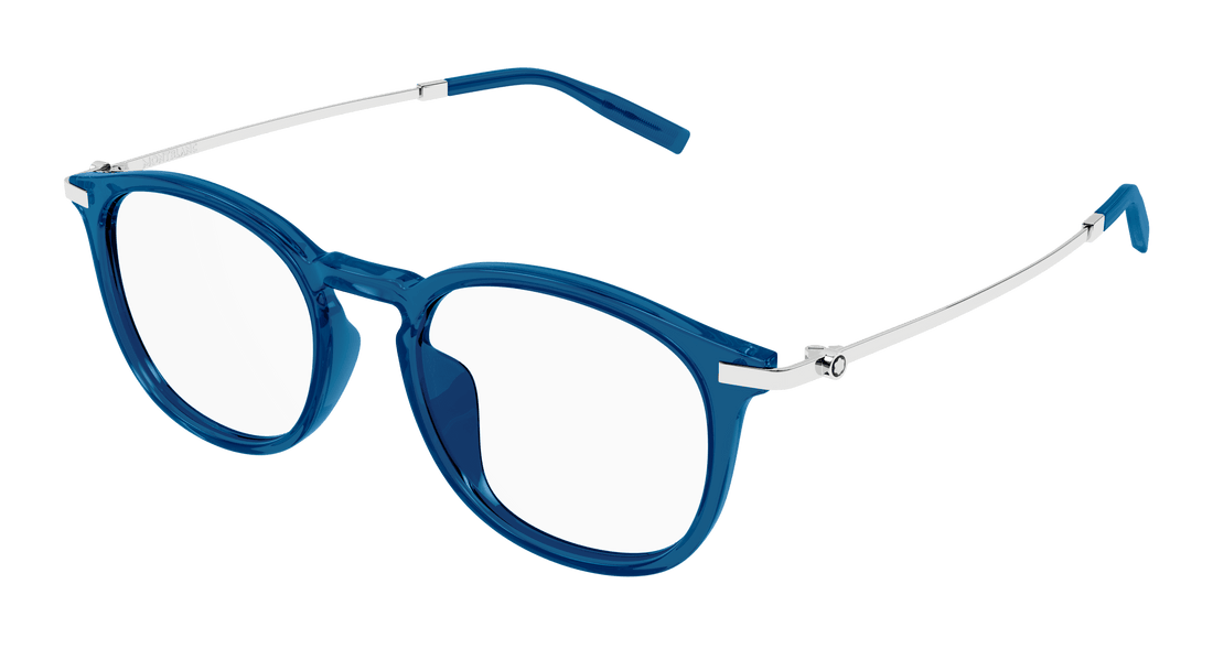 Translation missing: es.seo.product.type.gafas-graduadas montblanc mb0375oa 004 azul round/oval/panthos masculino talla 53mm - Translation missing: es.seo.product.alt.imagen-principal