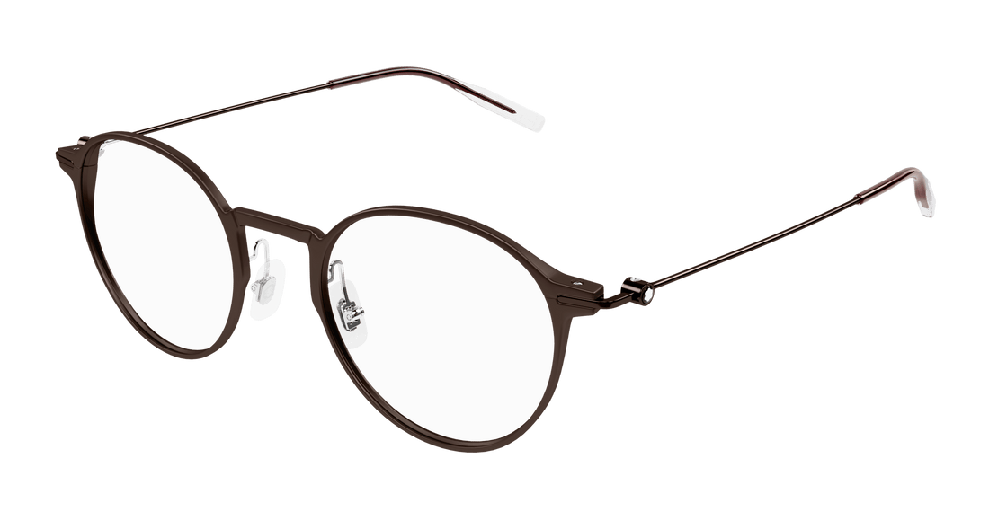 Translation missing: es.seo.product.type.gafas-graduadas montblanc mb0357o 003 marron round/oval/panthos masculino talla 49mm - Translation missing: es.seo.product.alt.imagen-principal