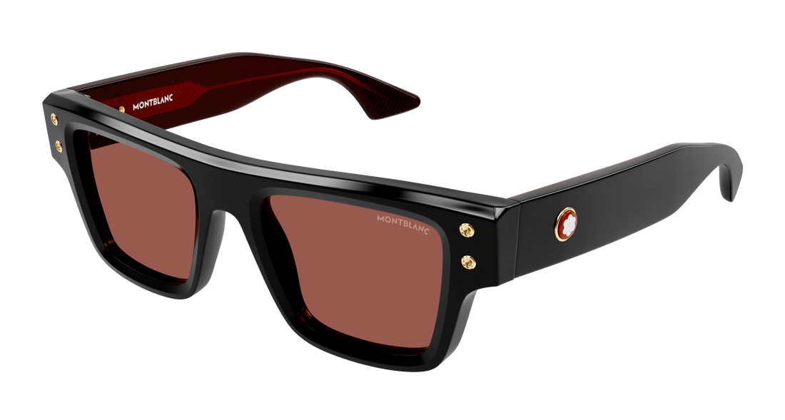 Translation missing: es.seo.product.type.gafas-de-sol montblanc mb0253s 008 negro rectangular / squared masculino talla 52mm - Translation missing: es.seo.product.alt.imagen-principal