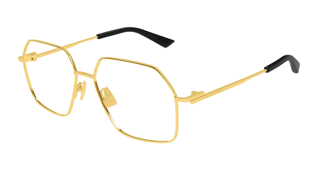 Translation missing: es.seo.product.type.gafas-graduadas bottega veneta bv1332o 001 dorado rectangular / squared femenino talla 55mm - Translation missing: es.seo.product.alt.imagen-principal