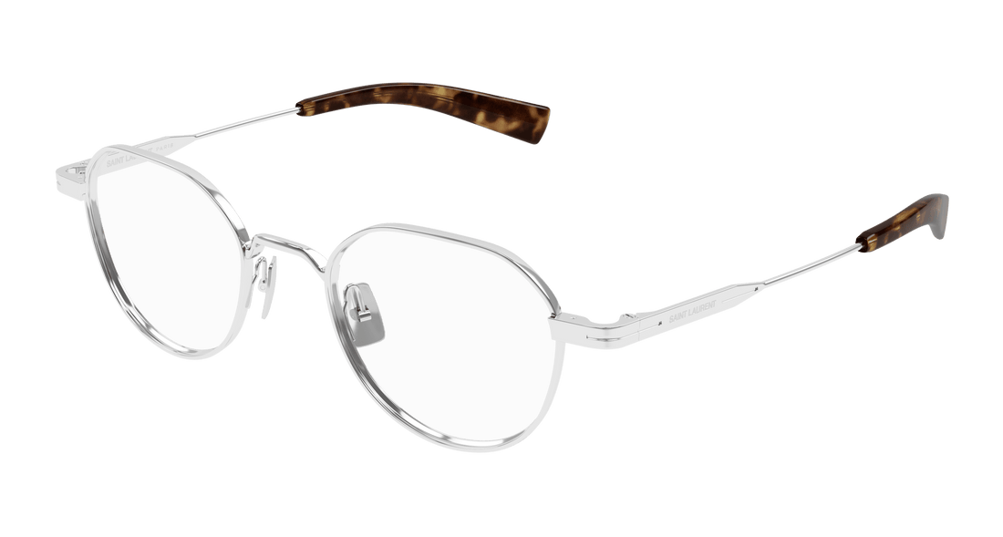 Translation missing: es.seo.product.type.gafas-graduadas saint laurent sl 730 002 plateado round/oval/panthos masculino talla 47mm - Translation missing: es.seo.product.alt.imagen-principal