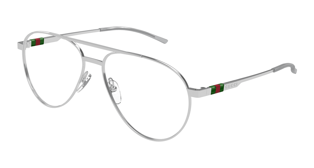 Translation missing: es.seo.product.type.gafas-graduadas gucci gg1679o 001 plateado pilot/navigator masculino talla 56mm - Translation missing: es.seo.product.alt.imagen-principal