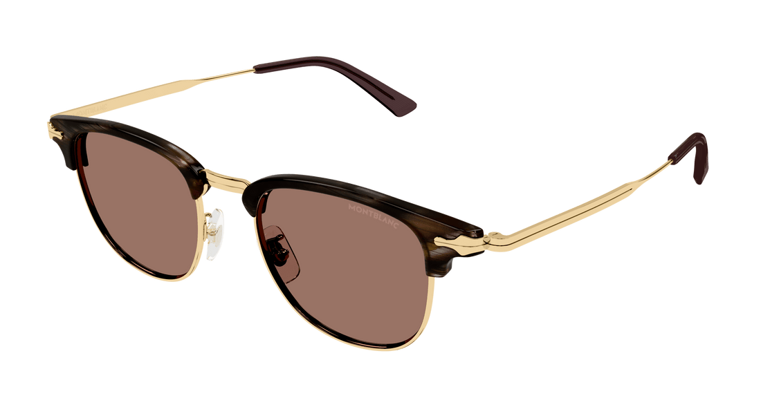 Translation missing: es.seo.product.type.gafas-de-sol montblanc mb0364s 004 marron rectangular / squared masculino talla 49mm - Translation missing: es.seo.product.alt.imagen-principal