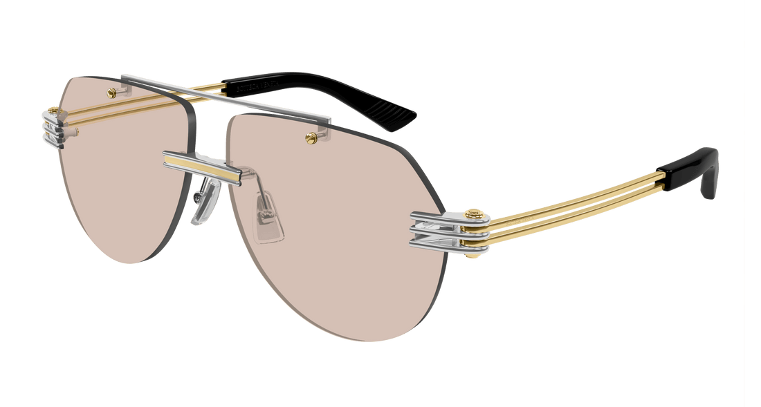 Translation missing: es.seo.product.type.gafas-de-sol bottega veneta bv1342s 002 plateado pilot/navigator unisex talla 59mm - Translation missing: es.seo.product.alt.imagen-principal