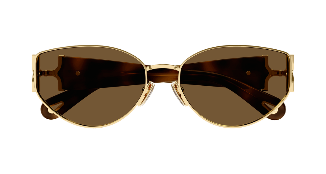 Translation missing: es.seo.product.type.gafas-de-sol chloé ch0260s 002 dorado round/oval/panthos femenino talla 59mm - Translation missing: es.seo.product.alt.imagen-secundaria